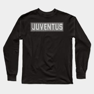 Juventus White Line Art Long Sleeve T-Shirt